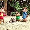 Justin Long, Jesse McCartney, and Matthew Gray Gubler in Alvin and the Chipmunks: Chipwrecked (2011)