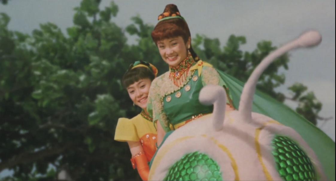 Megumi Kobayashi and Sayaka Yamaguchi in Rebirth of Mothra II (1997)