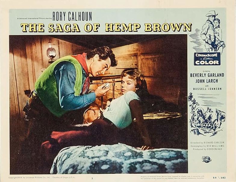 Rory Calhoun and Yvette Vickers in The Saga of Hemp Brown (1958)