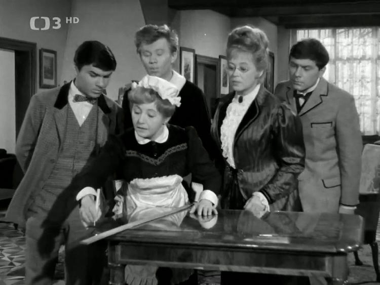 Jaroslav Drbohlav, Natasa Gollová, Václav Sloup, and Jaroslav Vízner in Obraz (1964)