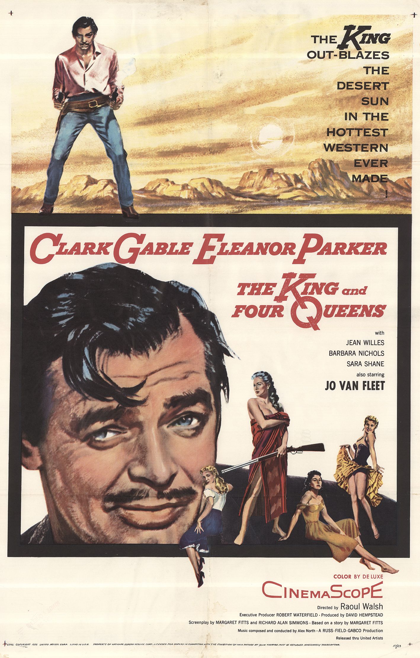 Clark Gable in The King and Four Queens (1956)