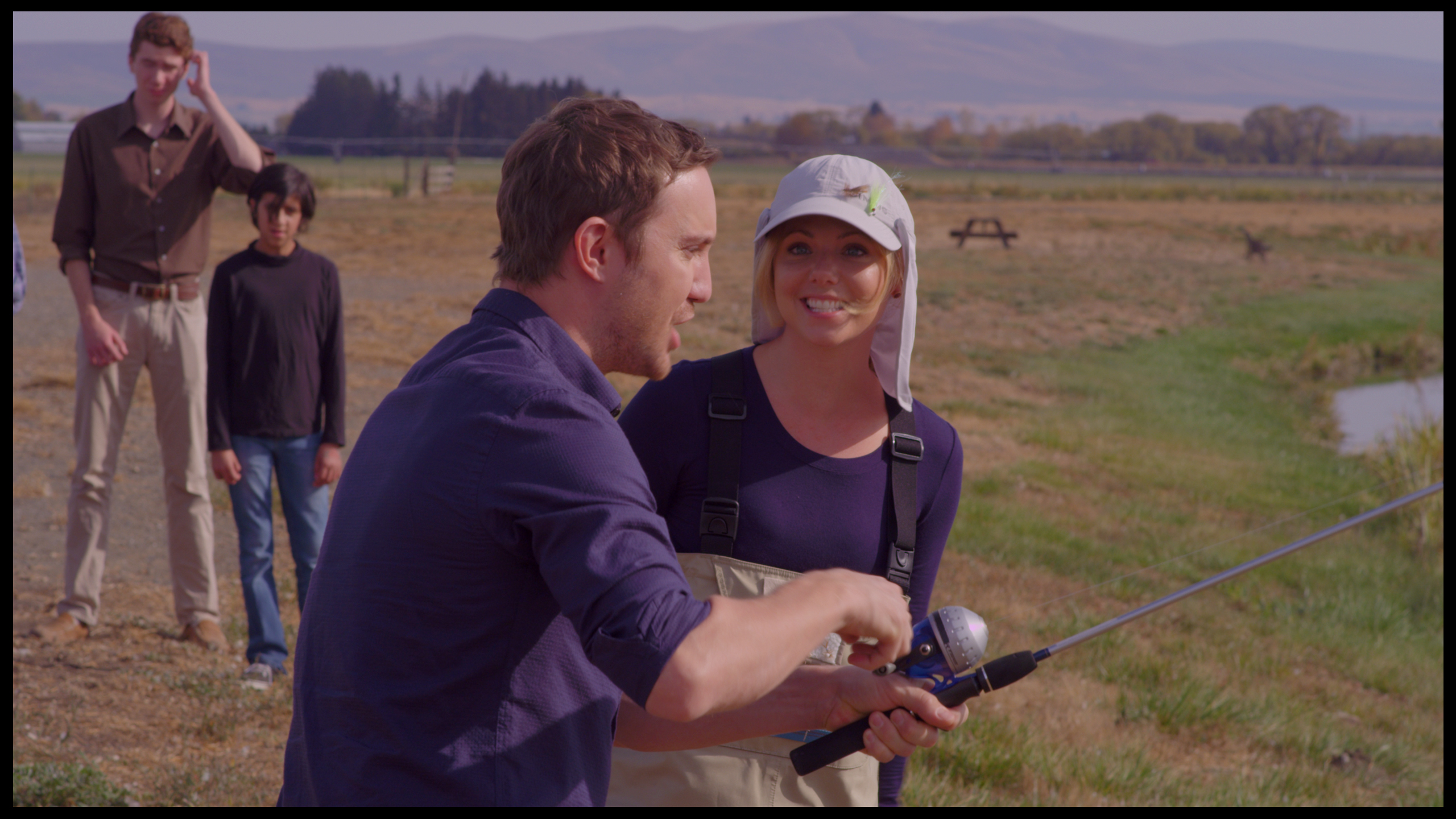 Sam Huntington and Collette Wolfe in Second Nature (2016)