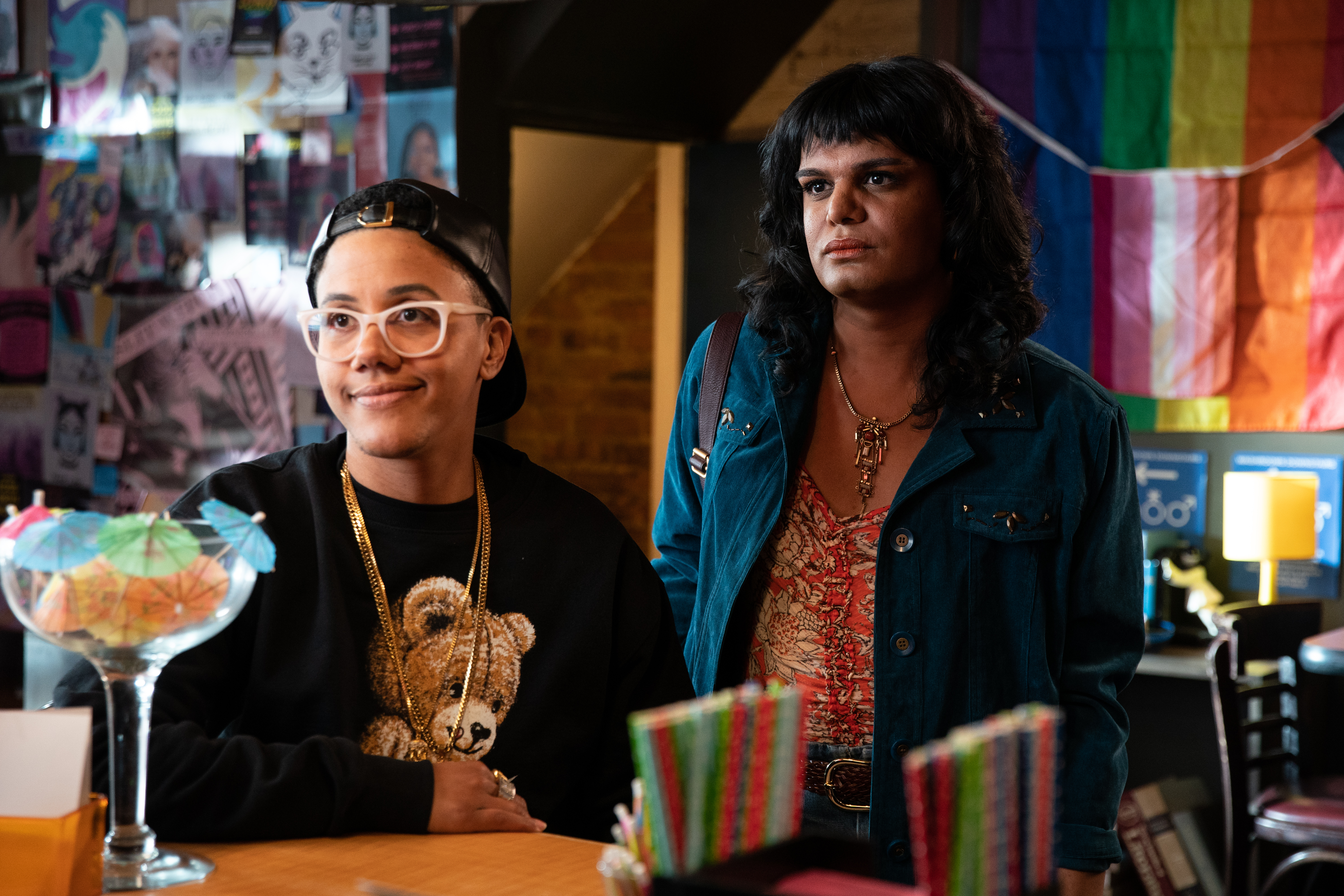 Amanda Cordner and Bilal Baig in Sort Of (2021)