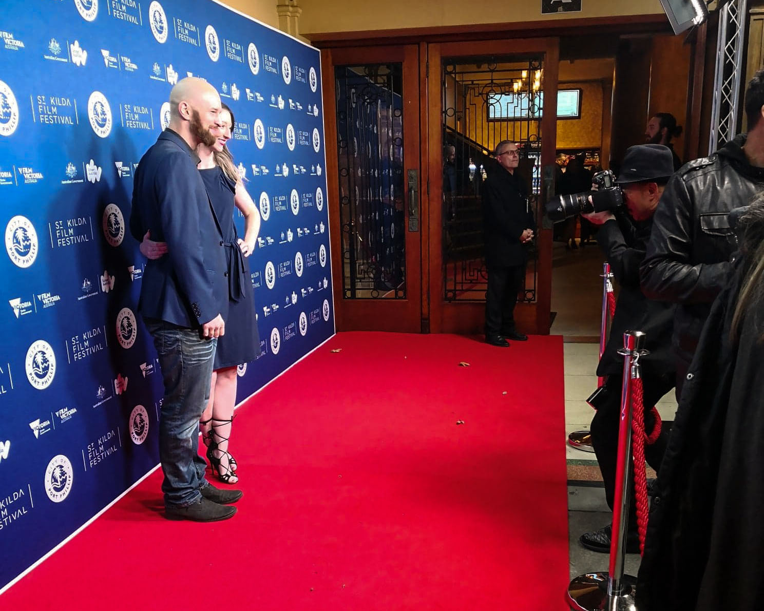 Laura Jane Turner attends the Opening Night of St Kilda Film Festival with Benoit McCullough