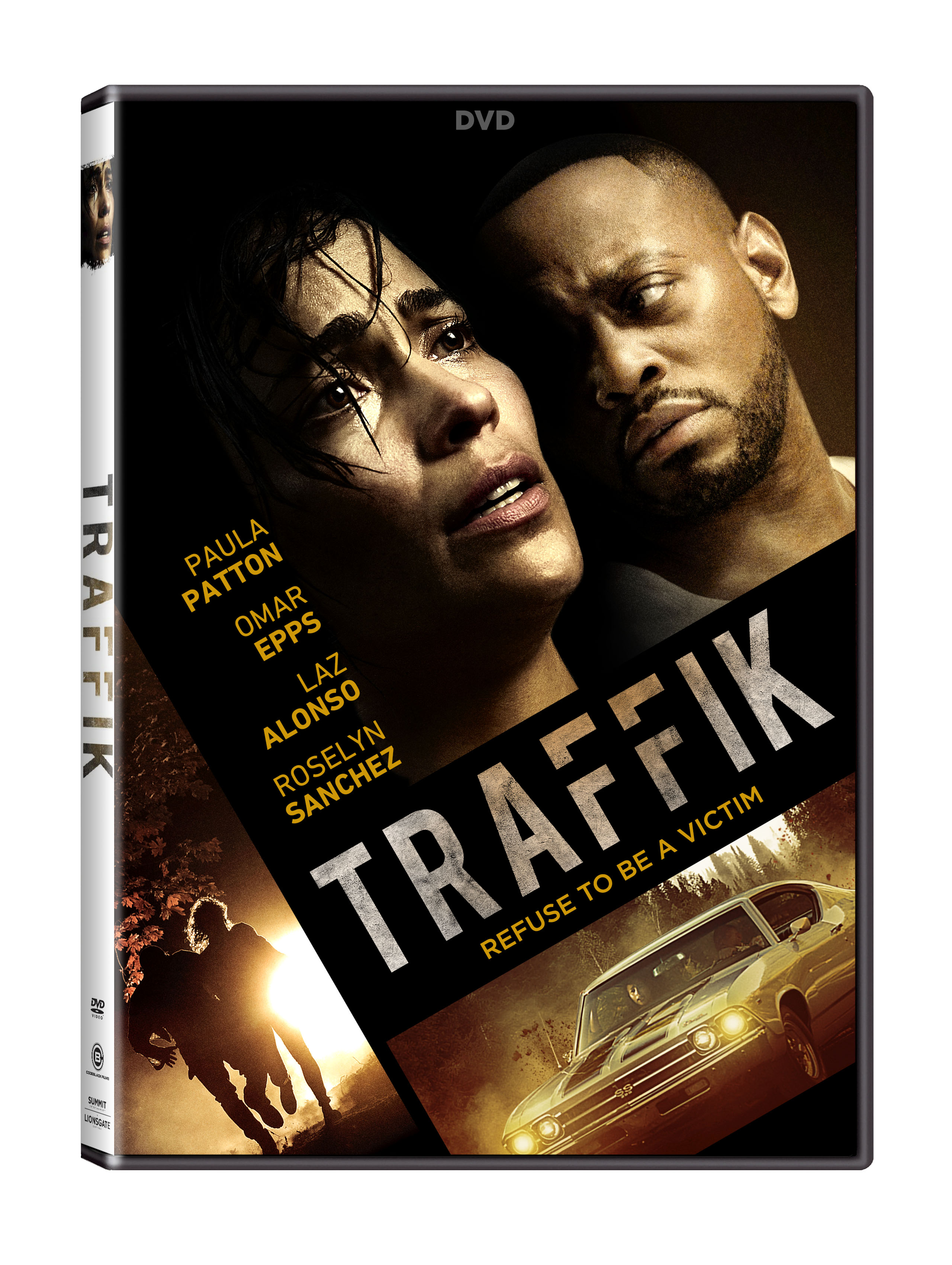 Omar Epps and Paula Patton in Traffik (2018)