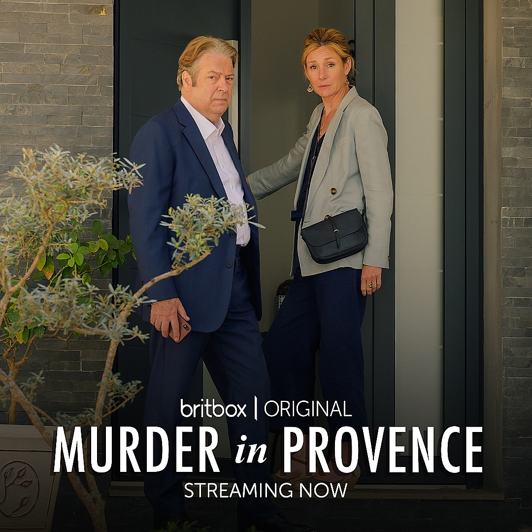 Roger Allam and Nancy Carroll in Murder in Provence (2022)