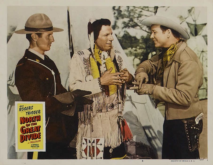 Roy Rogers and Iron Eyes Cody in North of the Great Divide (1950)