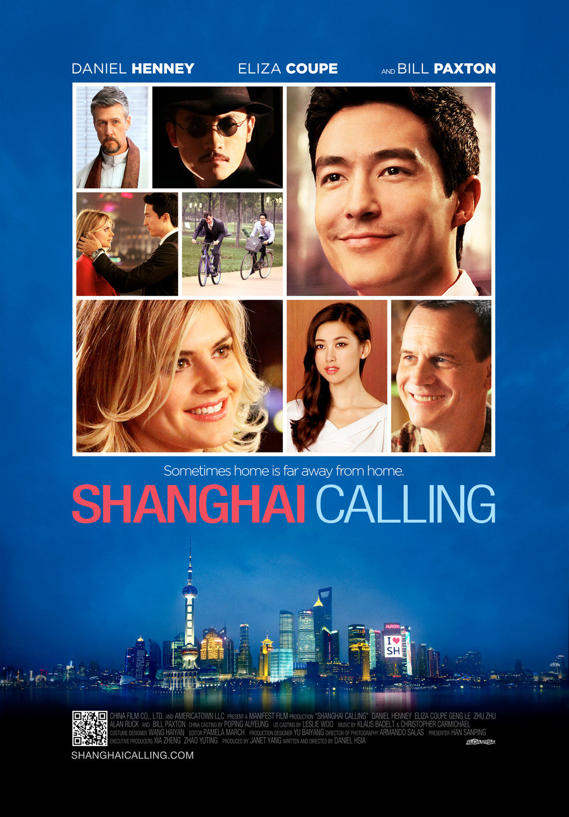 Bill Paxton, Alan Ruck, Le Geng, Daniel Henney, Eliza Coupe, and Zhu Zhu in Shanghai Calling (2012)