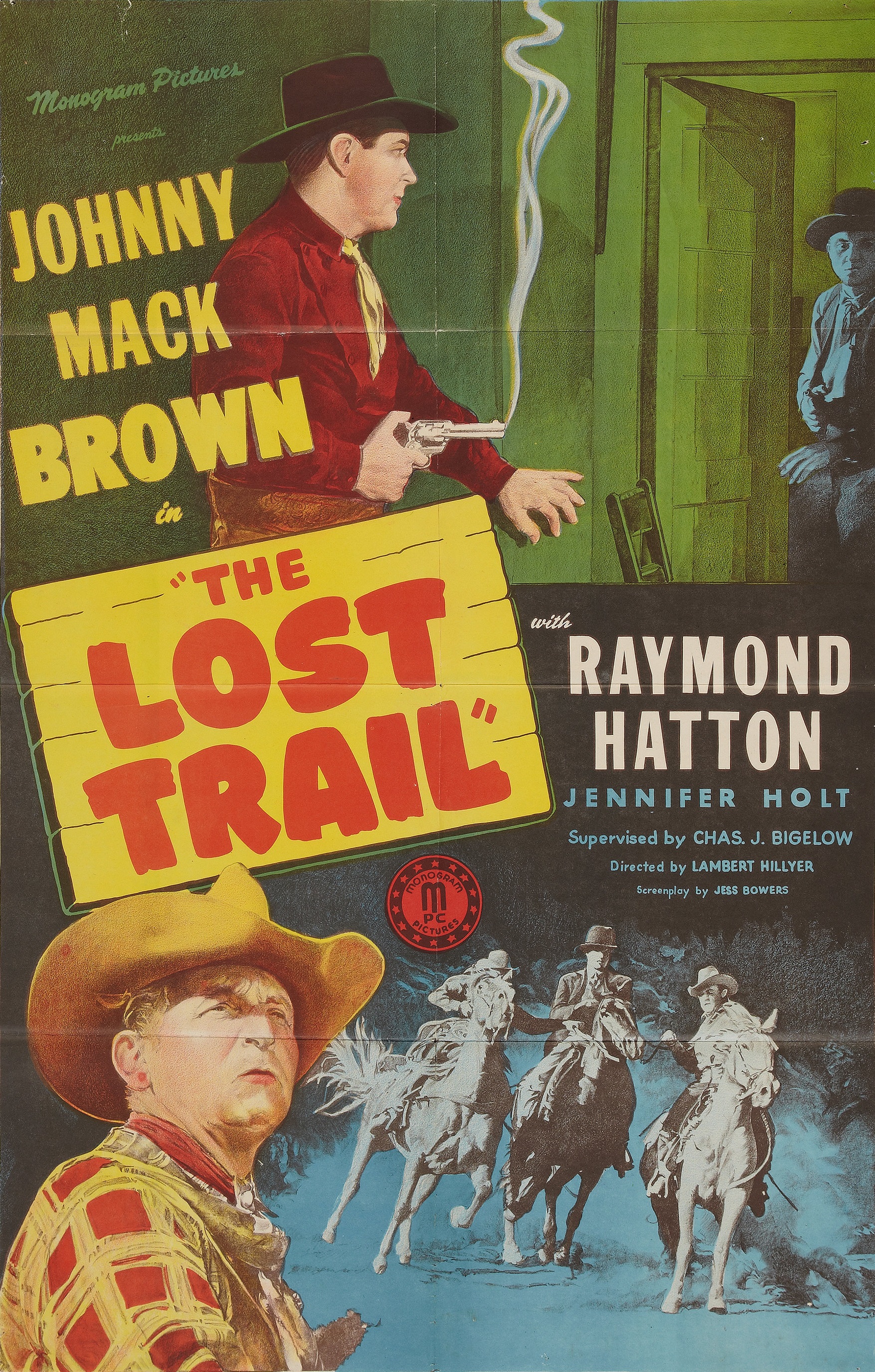 Johnny Mack Brown and Raymond Hatton in The Lost Trail (1945)