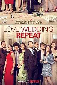 Olivia Munn, Eleanor Tomlinson, Joel Fry, Tim Key, Freida Pinto, Aisling Bea, Sam Claflin, Jack Farthing, and Allan Mustafa in Love Wedding Repeat (2020)