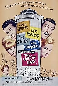 Angie Dickinson, James Garner, Dick Van Dyke, Ethel Merman, and Elke Sommer in The Art of Love (1965)