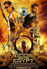 Geoffrey Rush, Gerard Butler, Nikolaj Coster-Waldau, Elodie Yung, Chadwick Boseman, Goran D. Kleut, Abbey Lee, Brenton Thwaites, Courtney Eaton, and Yaya Deng in Gods of Egypt (2016)