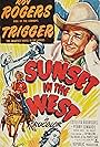 Roy Rogers, Penny Edwards, and Trigger in Sunset in the West (1950)