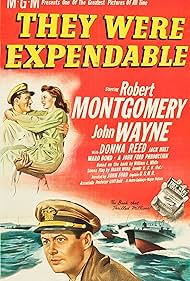 John Wayne, Donna Reed, and Robert Montgomery in They Were Expendable (1945)