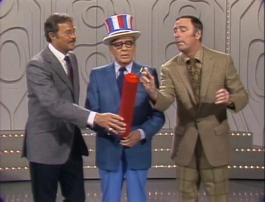 Jack Benny, Dick Martin, and Dan Rowan in Rowan & Martin's Laugh-In (1967)