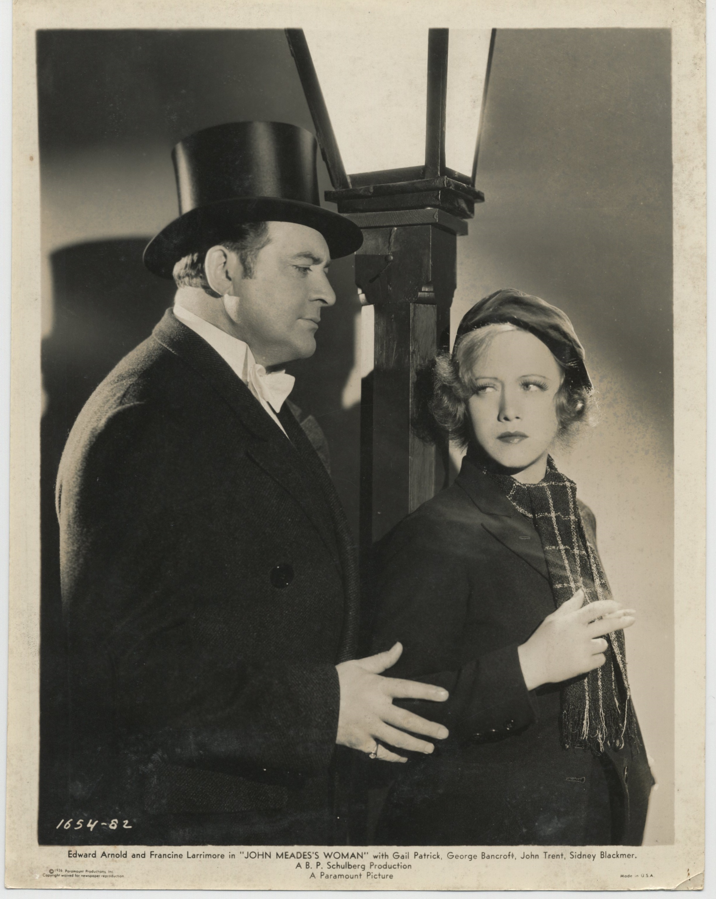 Edward Arnold and Francine Larrimore in John Meade's Woman (1937)