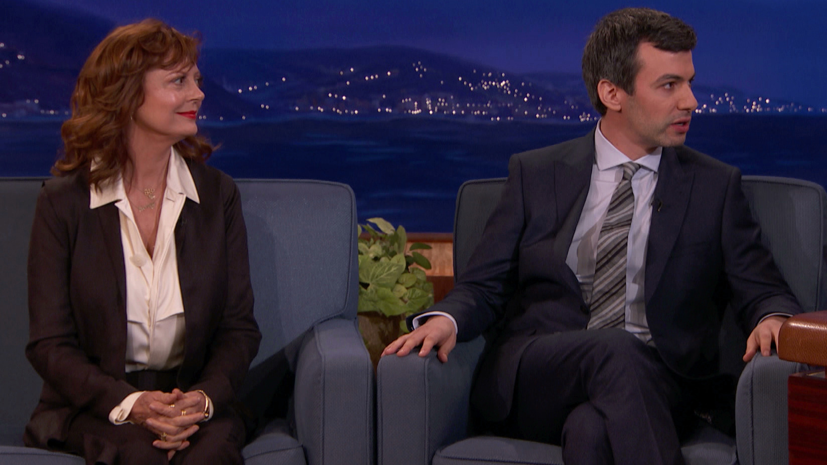 Susan Sarandon and Nathan Fielder in Conan (2010)