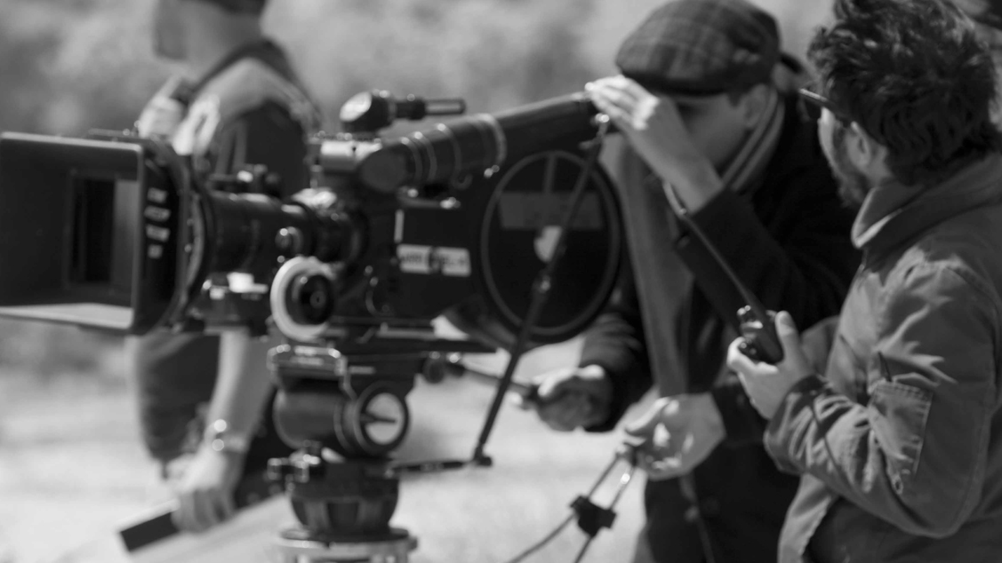 Matthew Mishory, with cinematographer Michael Marius Pessah, on location in Joshua Tree, California.