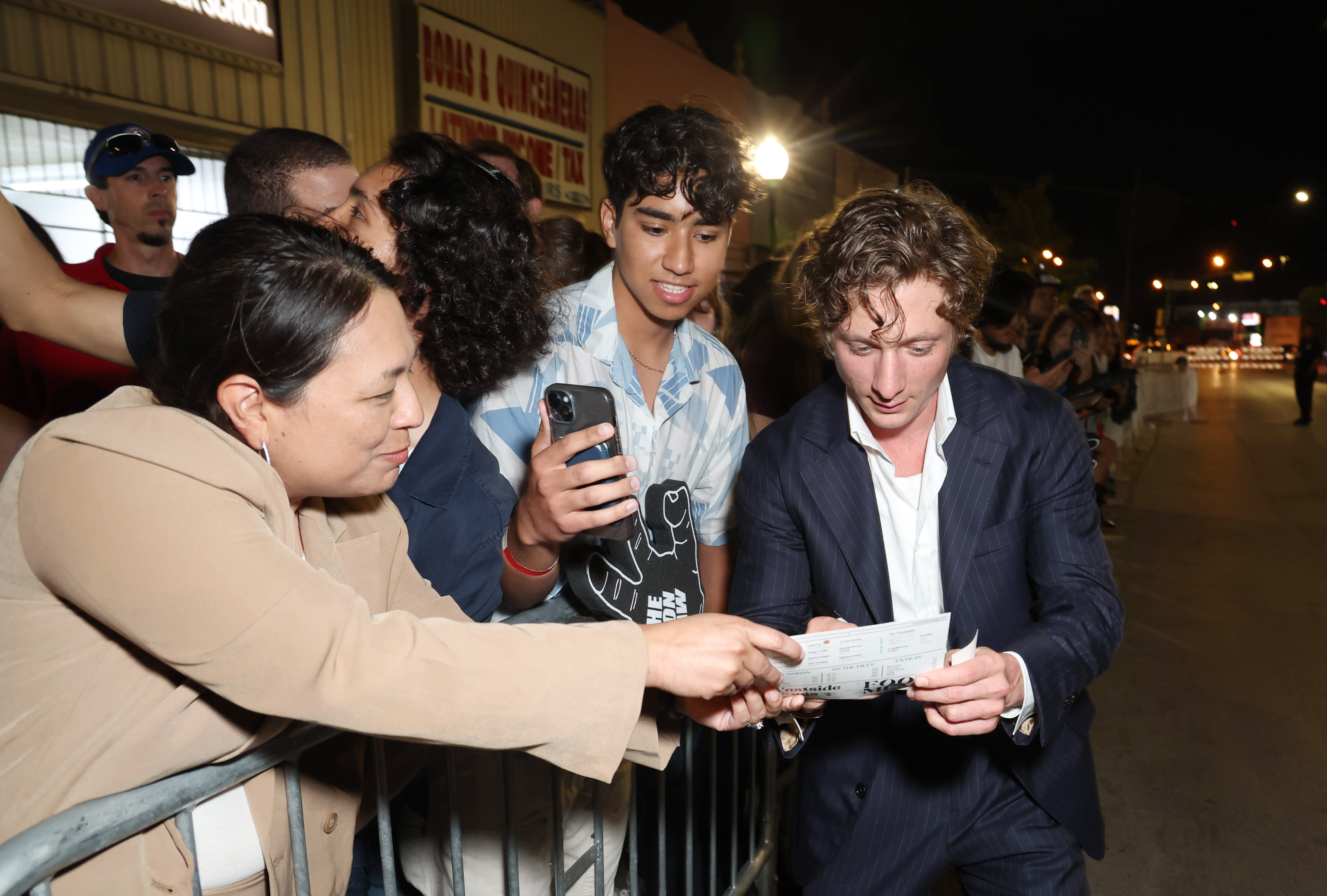 Jeremy Allen White at an event for The Iron Claw (2023)