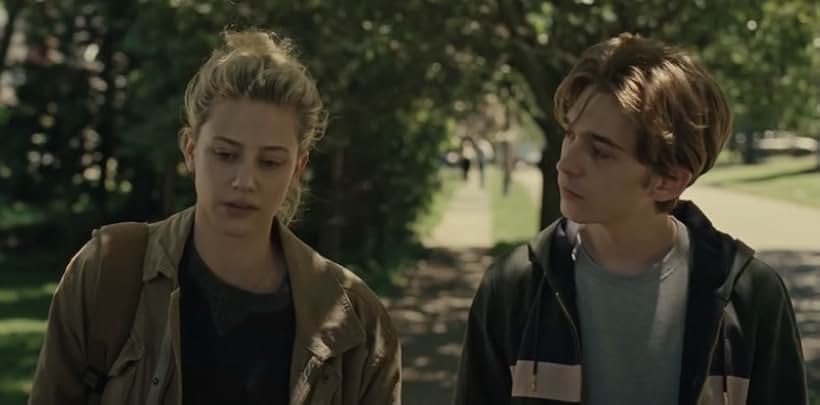 Austin Abrams and Lili Reinhart in Chemical Hearts (2020)