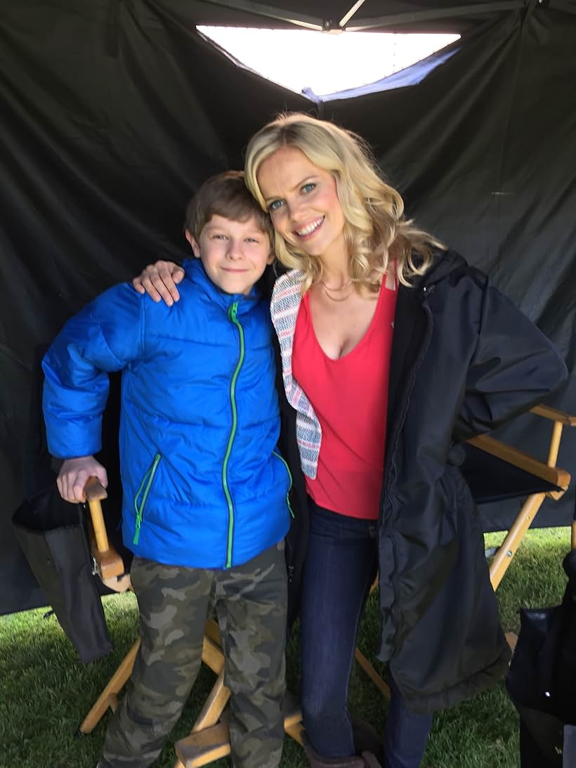 On set of Impastor with Mircea Monroe