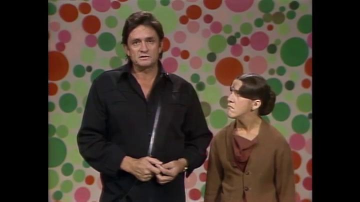 Ruth Buzzi and Johnny Cash in Rowan & Martin's Laugh-In (1967)