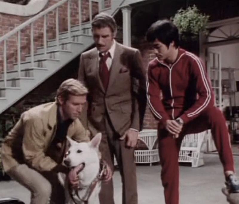 Bruce Lee, James Franciscus, and Peter Mark Richman in Longstreet (1971)