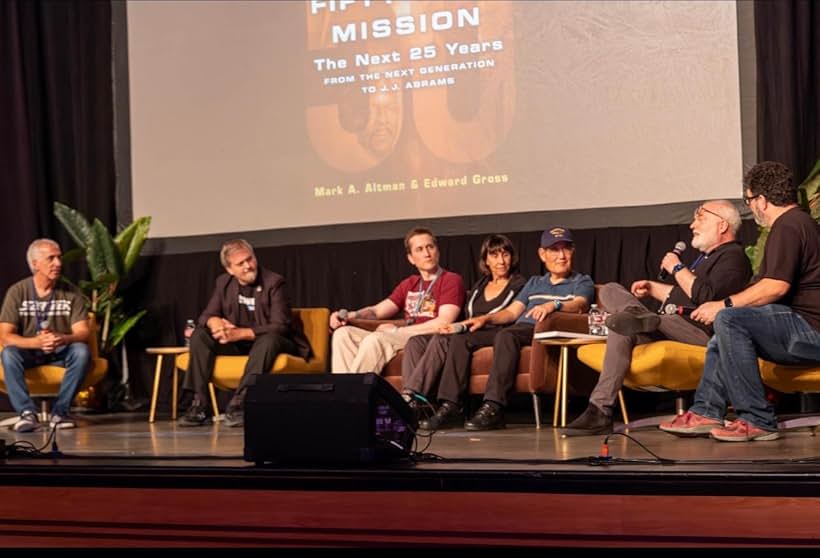 Mark A. Altman, Denise Okuda, Michael Okuda, Larry Nemecek, Peter Holmstrom, Scott Mantz, and Ben Robinson in Inglorious Treksperts (2018)