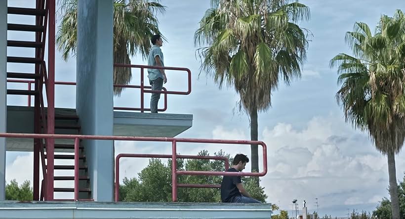 Anton Weil and Vasilis Magouliotis in The Man with the Answers (2021)