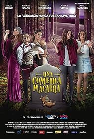 Adal Ramones, Fiorella Rodriguez, Emilia Drago, Sandro Ventura, Natalia Salas, and Jessica Cediel in Una Comedia Macabra (2017)