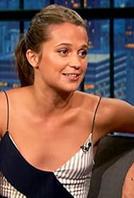 Alicia Vikander in Late Night with Seth Meyers (2014)