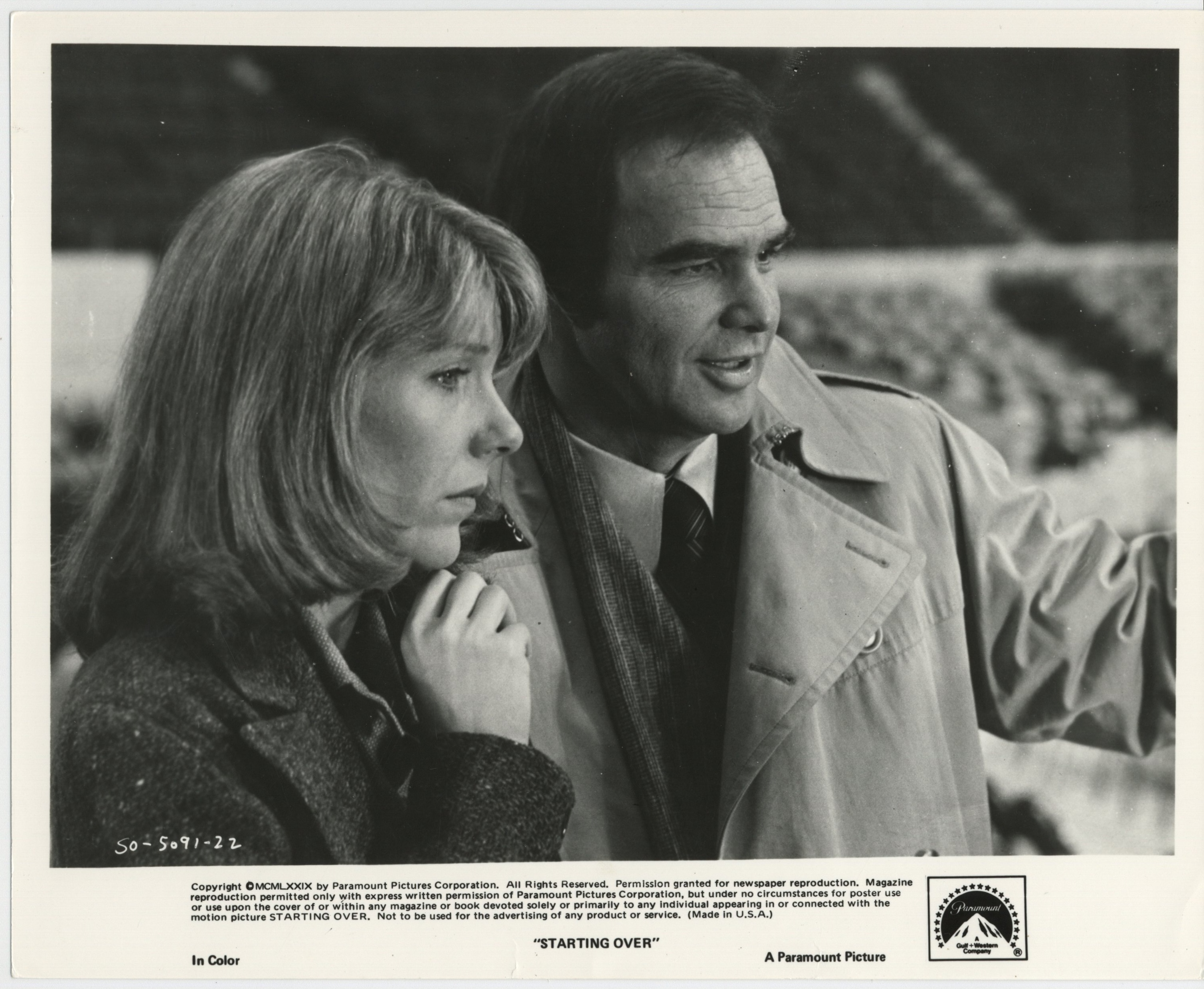 Burt Reynolds and Jill Clayburgh in Starting Over (1979)