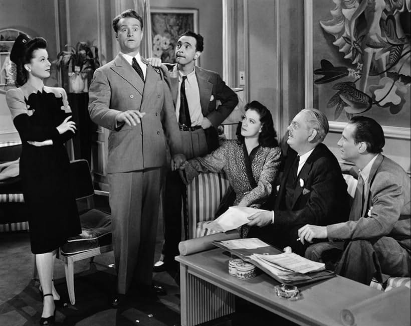 Eleanor Powell, Richard Ainley, Patricia Dane, Thurston Hall, Sam Levene, and Red Skelton in I Dood It (1943)