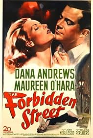 Maureen O'Hara and Dana Andrews in The Forbidden Street (1949)