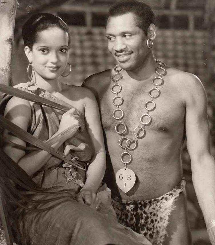 Nina Mae McKinney and Paul Robeson in Sanders of the River (1935)