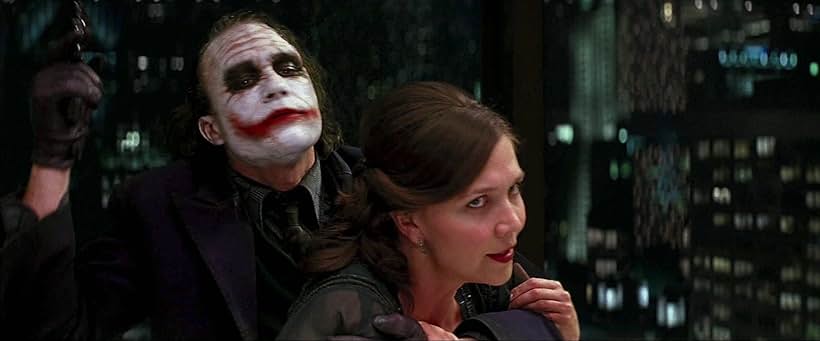 Heath Ledger and Maggie Gyllenhaal in The Dark Knight (2008)