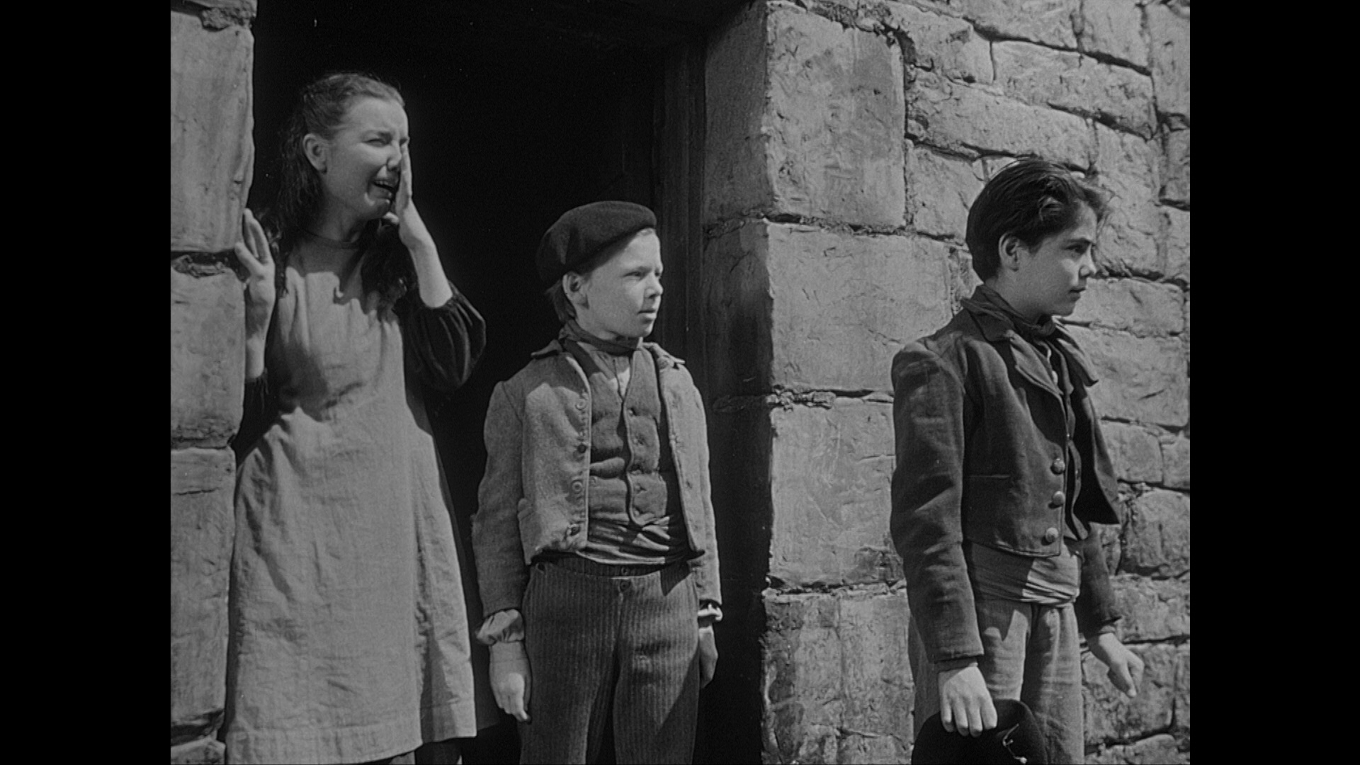 Nino Pipitone Jr., Merrill Rodin, and Ermadean Walters in The Song of Bernadette (1943)