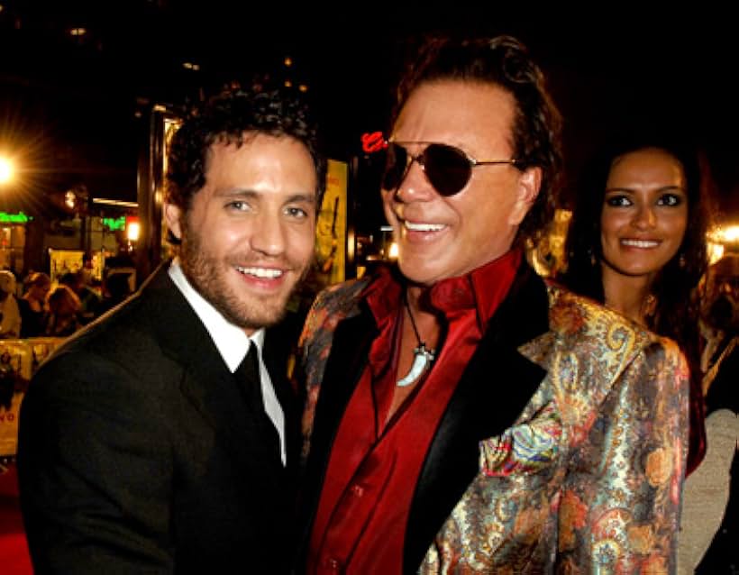 Mickey Rourke and Edgar Ramírez at an event for Domino (2005)