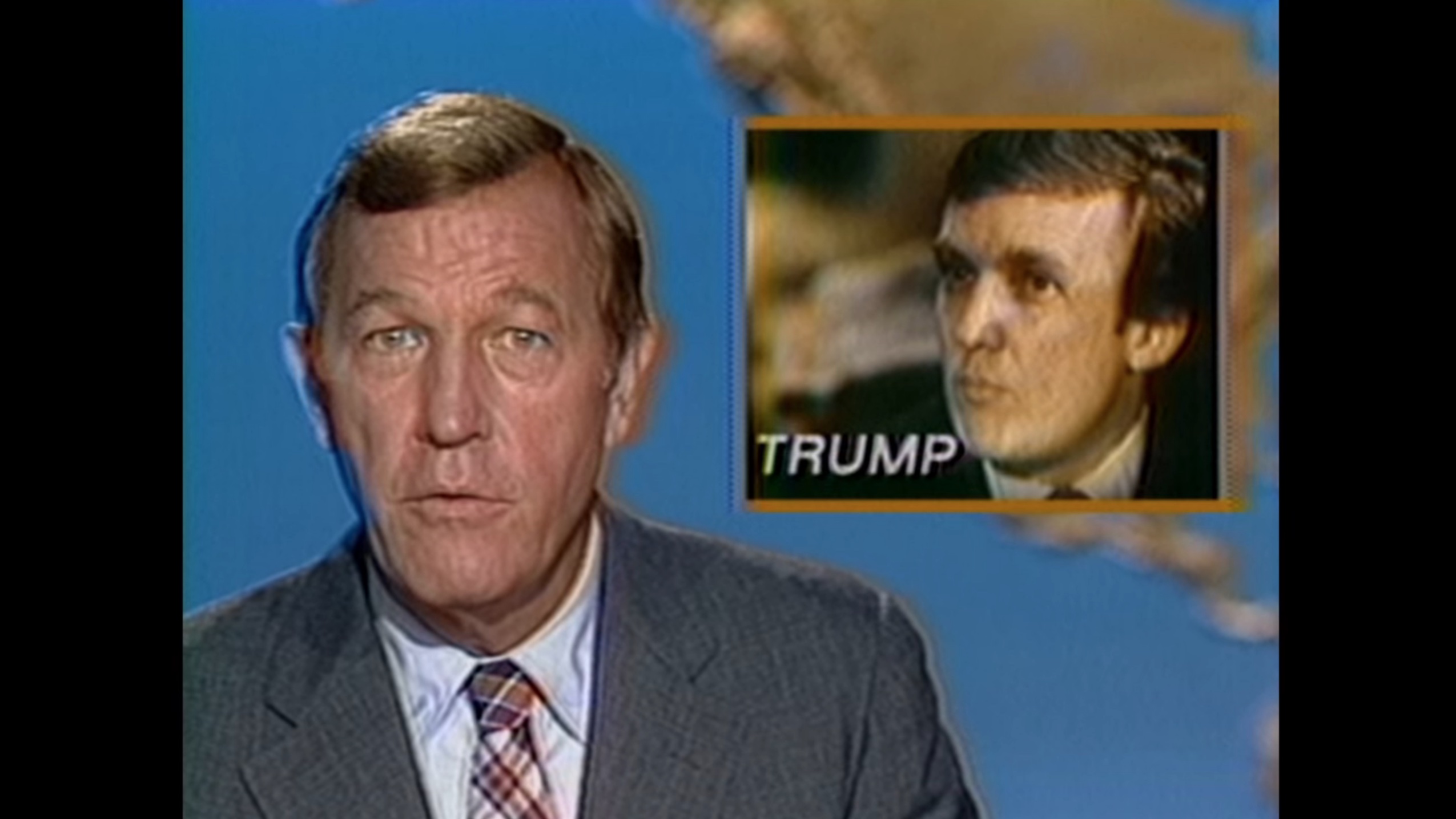 Roger Mudd and Donald Trump