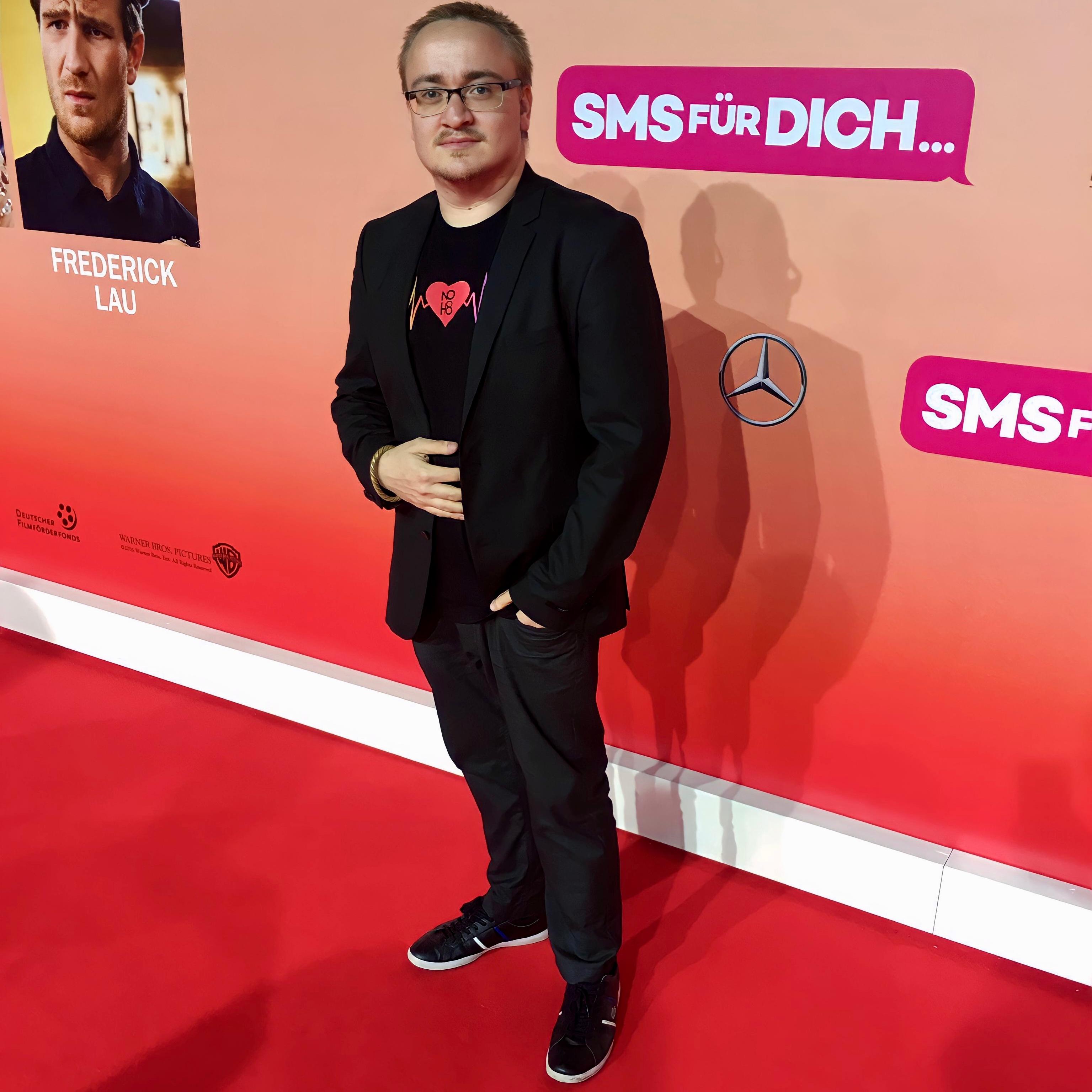 Tom Storvik at the 2016 premiere of SMS für Dich in Berlin