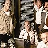 Abe Vigoda, Max Gail, Ron Glass, Hal Linden, Gregory Sierra, and Jack Soo in Barney Miller (1975)