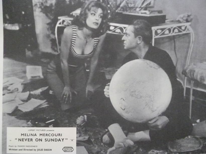 Jules Dassin and Melina Mercouri in Never on Sunday (1960)