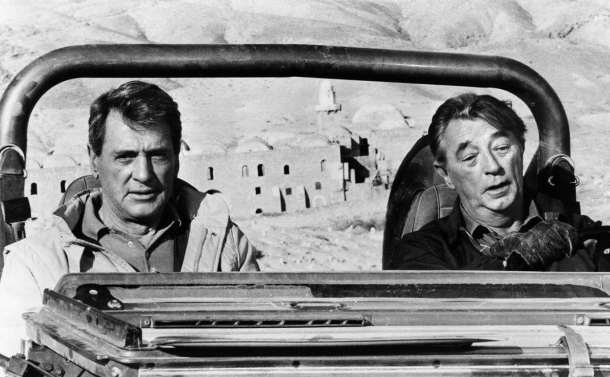 Robert Mitchum and Rock Hudson in The Ambassador (1984)