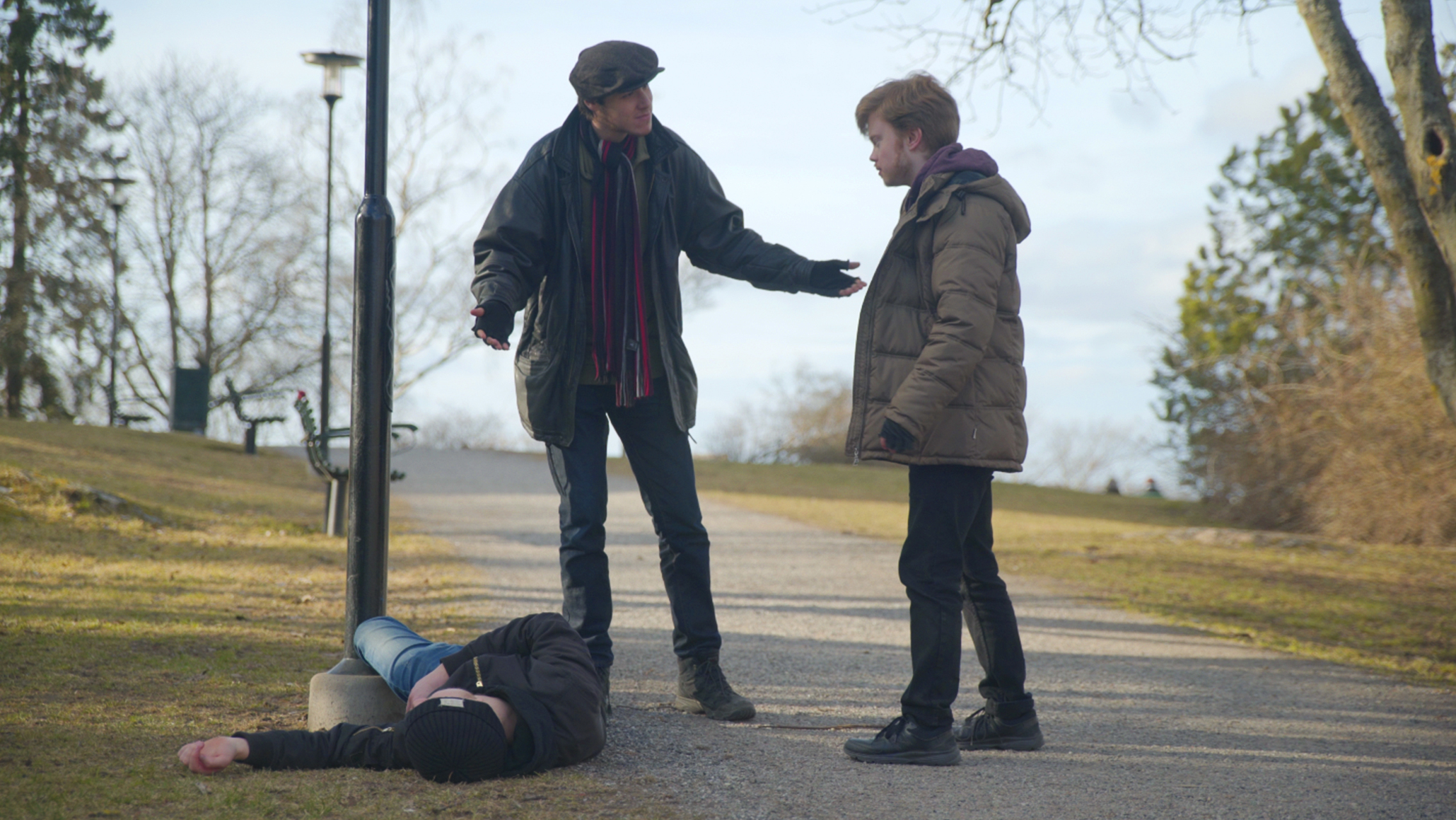 Pauli Janhunen Calderón, Jonas Santi Einarsson, and Dennis Konway in Cold Words (2019)