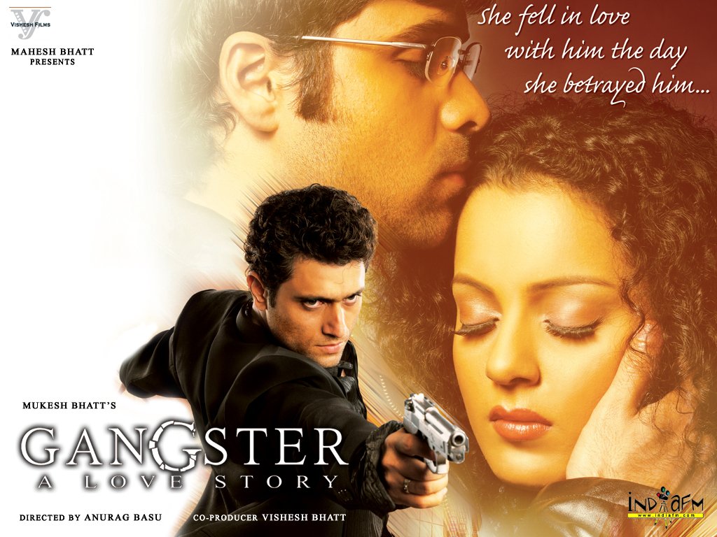 Emraan Hashmi, Shiney Ahuja, and Kangana Ranaut in Gangster (2006)