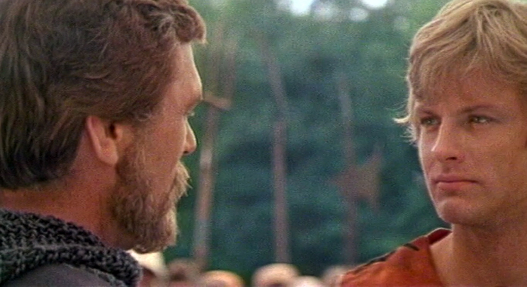 Romualds Ancans and Peteris Gaudins in The Ballad of the Valiant Knight Ivanhoe (1983)