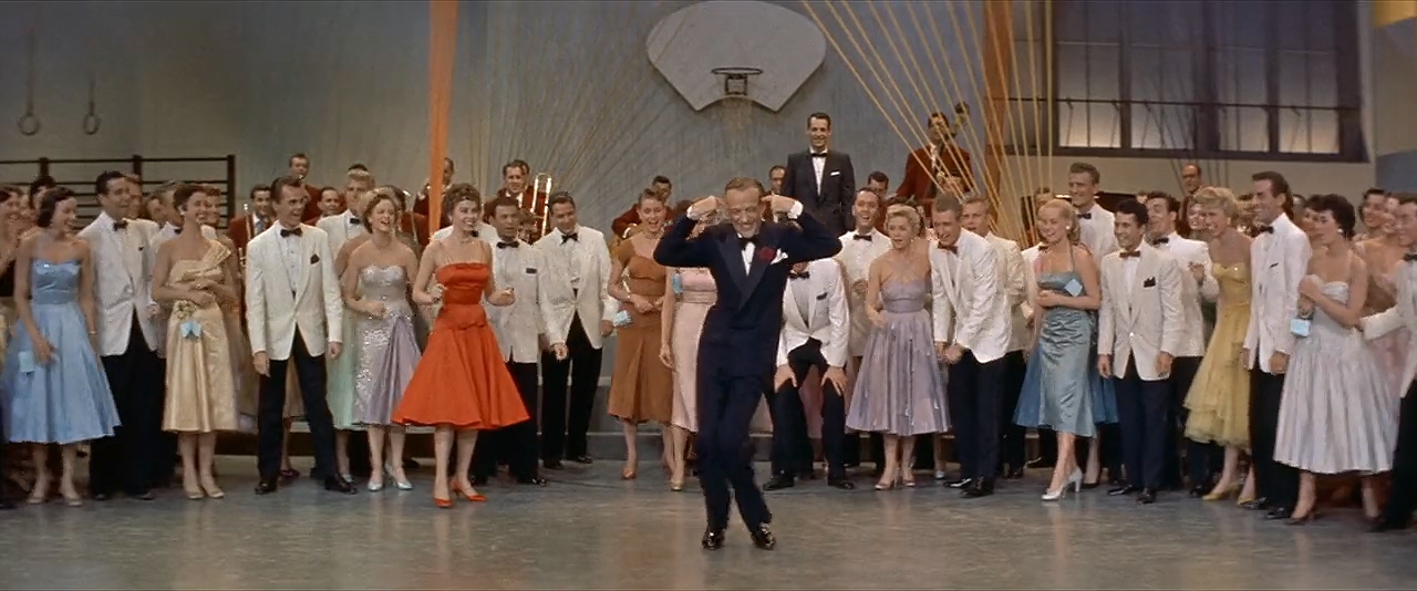 Fred Astaire, Leslie Caron, Ray Anthony, John Carlyle, Janice Carroll, Shirley Doble, Kelly Gordon, Virginia Hunter, Diane Jergens, Eileen Maxwell, Lisa Montell, Liliane Montevecchi, and Leslie Parrish in Daddy Long Legs (1955)