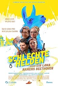 Valeri Bast, David Lison, Mira Sanjana Sharma, and David Jonas Frei in Schlechte Helden oder ein Lama namens Beethoven (2022)