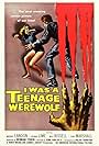 Michael Landon and Yvonne Lime in I Was a Teenage Werewolf (1957)