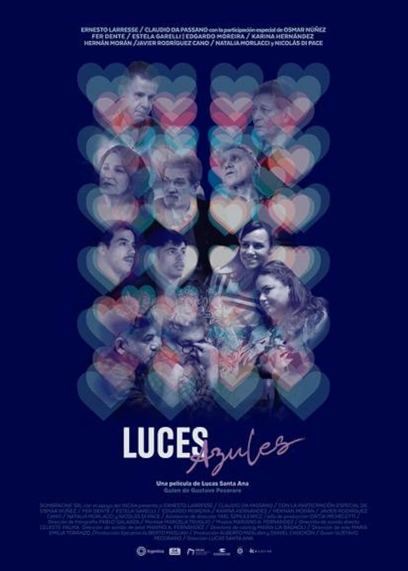 Ernesto Larrese, Edgardo Moreira, Karina Hernández, Estela Garelli, Osmar Núñez, Fernando Dente, Natalia Morlacci, Hernán Morán, Javier Rodríguez Cano, and Nicolás Di Pace in Blue Lights (2024)